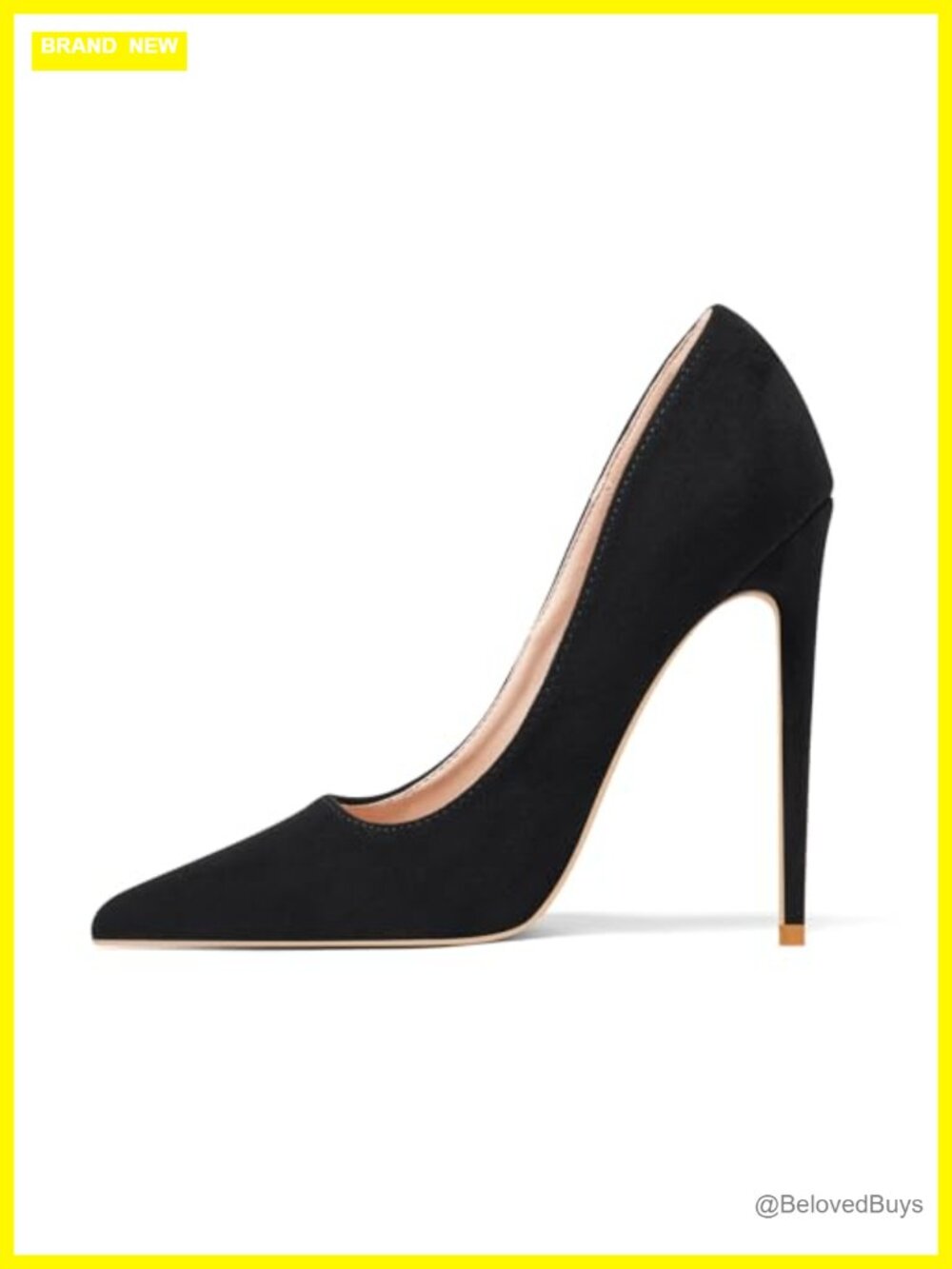 Elisabet Tang Sol High Heels Faux Suede Pointed Toe Stilettos 4.7 inch Sexy